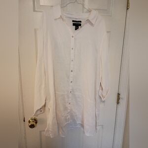 TahariNWOT 3XLLinen Swimsuit Cover Upor Belt For A Mini Dress 29x34